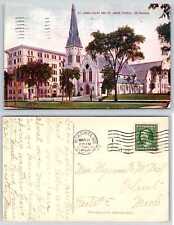 1910 Milwaukee Wisconsin ST JAMES CHURCH & COURT Postcard g280 picture