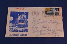 Apollo 12 2nd Moon Landing Stamped Envelope Nov 14 1969 Kennedy Space Center picture
