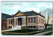 1907 Carnegie Library Claremont New Hampshire NH Walpole NH Posted Postcard picture