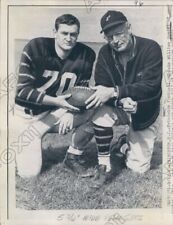 1963 Princeton University Football Letterman Guedel & Coach Coleman Press Photo picture