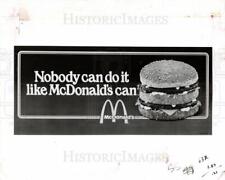 1979 Press Photo McDonald's hamburger sandwich - dfpb79043 picture