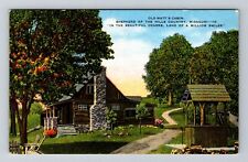Ozarks MO-Missouri, Old Matt's Cabin Vintage Souvenir Postcard picture