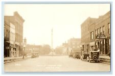c1940's Main Street Looking East Angola Indiana IN RPPC Photo Vintage Postcard picture