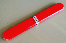 VINTAGE KNIFE FORK CAN OPENER SET SLOT PICNIC POCKET MADE IN U.S.A. COLOR RED picture