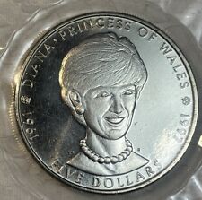 Diana Princess of Wales 1961-1997 $5 Commemorative Marshall Islands BU Coin picture