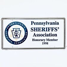 1998 Pennsylvania Sheriffs' Association Honorary Member Vanity License Plate  picture