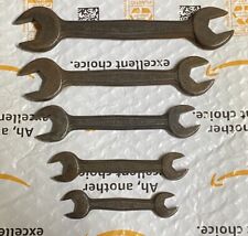 Five Vintage Barcalo Forged In USA Open End SAE Wrench 1/4