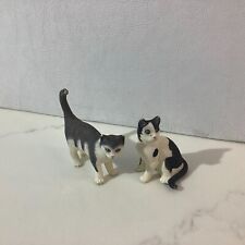 Lot of 2 Schleich Farm Cats Animal Figures picture