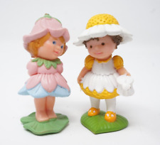 2 Vintage Avon Mini Little Blossom PVC Figures Daisy Dreamer 1983 2.5