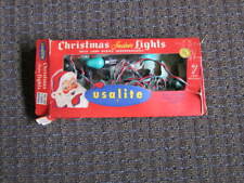vintage usalite Christmas Lights WORKING Original Box  picture