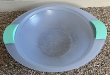 Tupperware Summer Serving Impressions Bowl Tray Large Teal & Blue #3841 VTG NOS picture
