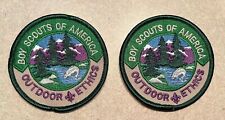 BSA Outdoor Ethics Patch Lot of Two - New picture