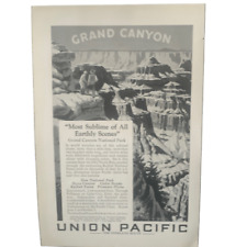 Vintage 1927 Union Pacific Grand Canyon Ad Advertisement picture