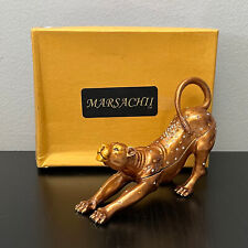 Marsachii Lioness Jeweled Hinged Trinket Box 4.5in Mint in Box picture