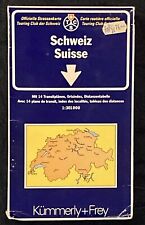 Vintage 1995 Kummerly + Frey Swiss Touring Club Transit Maps Large Fold Out picture