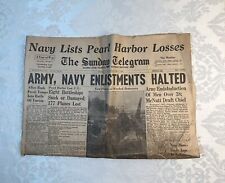 1942 December 6 Elmira Star Gazette Sunday Telegram Elmira, NY WWII READ picture