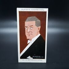 1926 Player's Cigarettes Straight Line Caricatures #34 A. Matheson Lang Tobacco picture