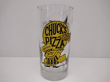 Vintage Chuck's Pizza Glass Yellow Ducks picture