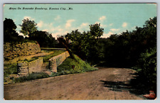 Steps Ronoake Roadway Kansas City Missouri MO c1910s Dirt Vintage Postcard picture