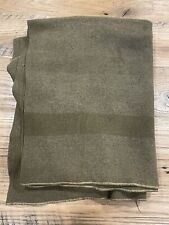 WWI US ARMY Wool Field BLANKET Hinsdale Wool Mill USA Made Green Original picture