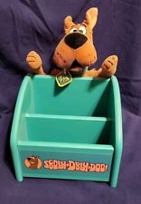 Rare Vintage 1999 Scooby Doo 9” Plush & Wooden Remote Holder Cartoon Network picture