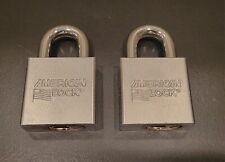  American Lock Series 7300 Tubular Cylinder Padlock Set Of 2 - Keyed Same picture