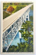 Postcard NC High Bridge across the Little Tennessee River North Carolina picture