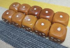 old bakelite amber 279 grams 30*30 mm 10 Piece dice  suitable for rosary picture