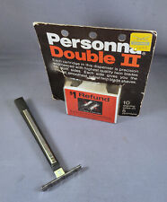 Vintage Personna Double II Razor with 5 New Blades picture