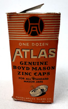 Vintage Atlas Genuine Boyd Mason Zinc Caps - Lot of 11 - 3