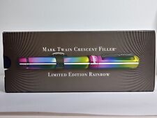 CONKLIN Mark Twain Rainbow Crescent Filler LE 721/1898 Fountain Pen Medium Nib picture