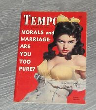 TEMPO DIGEST MEN's PINUP MAGAZINE 8/21 1956 KAREN SHARPE JULIE ANDREWS LIVERPOOL picture