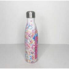 Lilly Pulitzer Starbucks Swell Water Bottle  17 oz Pink Resort Floral Thermos picture