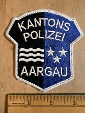 Switzerland Aargau Canton Kantons Polizei Police Swiss patch picture