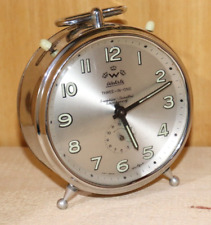 Rare Vintage Wehrle Mechanical Alarm Clock Three In One Made In Germany 1960. picture
