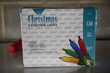 Vintage 150 Set of Multi-Colored Chasing Christmas Lights with 8 Functions NIB picture
