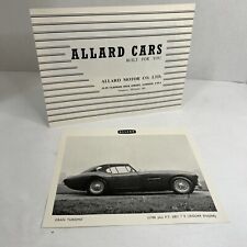 1959 Allard Gran Turismo & Mk. II Palm Beach Car Catalog Brochure + Photo RARE picture