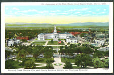 Civic Center Panorama Denver CO postcard 1920s picture