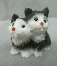 miniature dollhouse pair kittens cats animal figurine sculpture itty bitty 1:12 picture