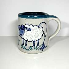 Great Bay Pottery Wooly Sheep Coffee Mug Handmade New Hampshire picture