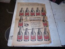 Vintage 1948 Duquesne Beer Newspaper Ad Advertising - After Every Game.... picture