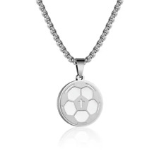 Soccer Cross Sport Pendant Necklace Philippians 4:13 I Can Do All Things Catholi picture