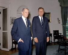 PRESIDENT KENNEDY WITH GENERAL DOUGLAS MacARTHUR Photo (171-b) picture