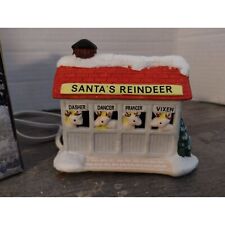 Ceramic 1994 Plus Pro Christmas Village Santa's Reindeer picture
