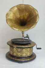 Antique Vintage Look HMV Gramophone Phonograph Working Audio win-up record play picture