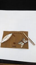 Vintage Antique Abalone Pearl Sewing Shuttle Tool kit lot   Lot #37 picture