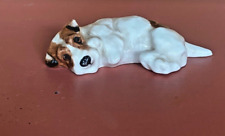 Vintage 1931-1959 Royal Doulton Reclining Terrier China Figurine K4 picture