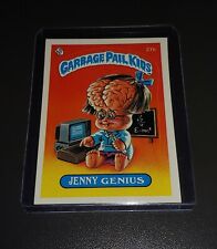 1985 Topps Garbage Pail Kids Vintage Original Series 1 Matte Jenny Genius #27b picture
