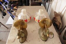 Vintage Budweiser 1950-60s Bar Globe Wall Sconces Untested Lamp picture