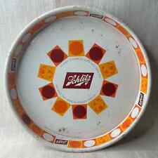 Vintage 60s Schlitz Litho Tin Metal Beer Tray MCM 1968 Mod Barware 13 Inches picture